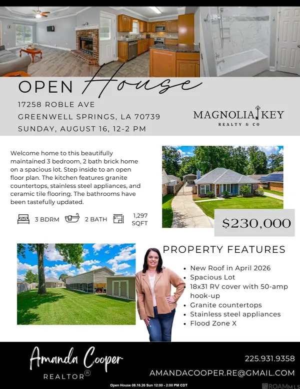 17258 Roble Ave, Greenwell Springs, LA 70739