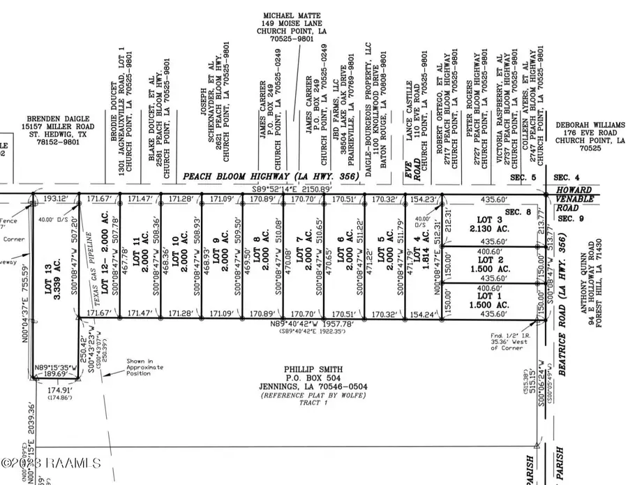 2700 Blk Peach Bloom Highway #Lot 8, Church Point, LA 70525 - #2