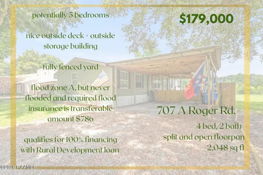 707 Roger Road #A, Scott, LA 70583 - #2