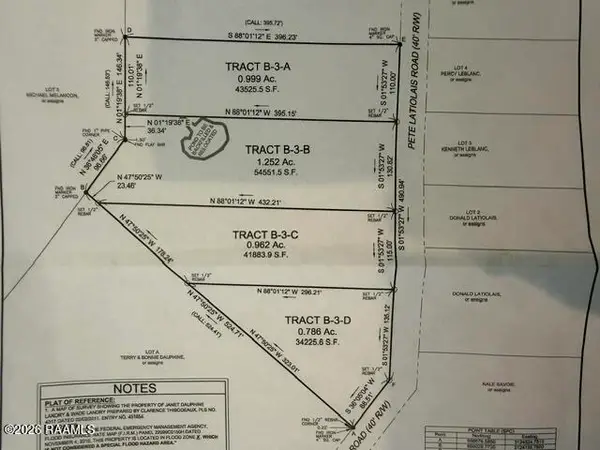 Tbd Pete Latiolais (tract B-3-d) Road, Breaux Bridge, LA 70517