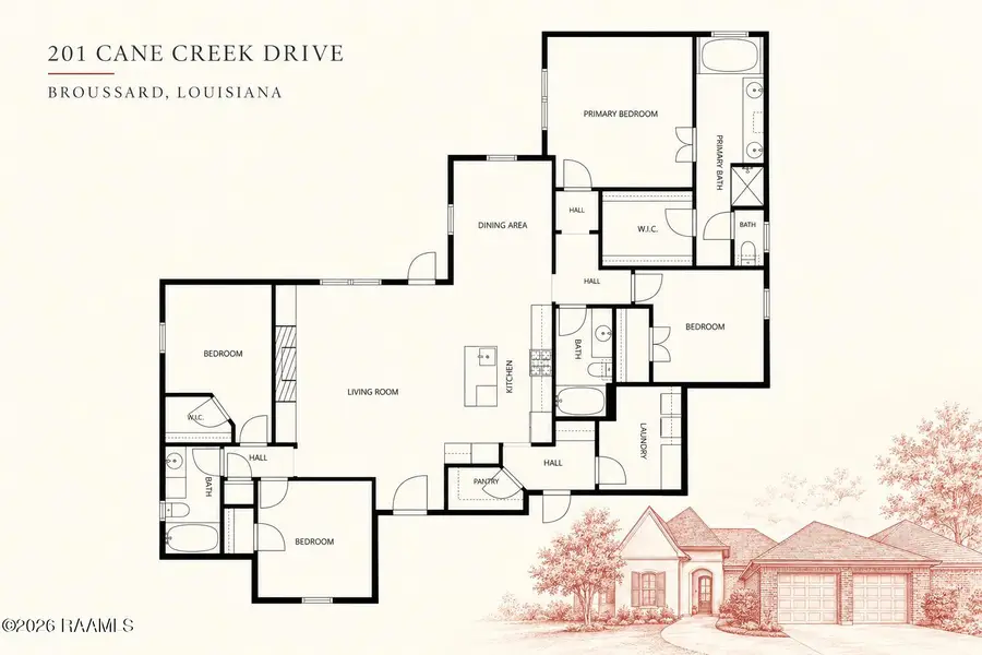 201 Cane Creek Drive, Broussard, LA 70518 - #2