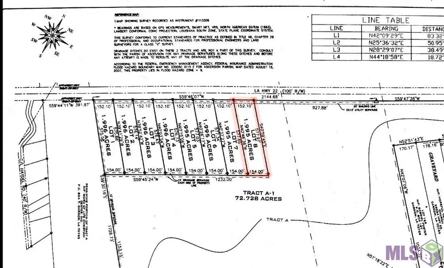 Lot #8 La Hwy 22, Darrow, LA 70725 - Image #2