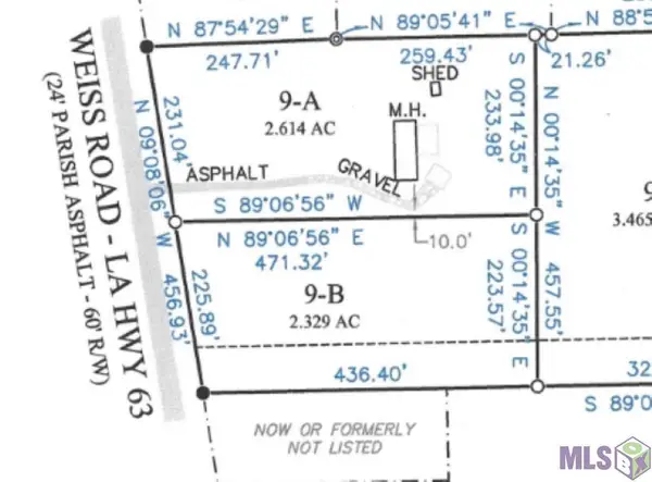 Lot 9-B Weiss Rd, Walker, LA 70785