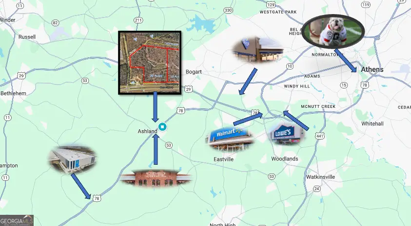 6601 Hog Mountain Hwy - Hwy 53 #PARCEL B - 3 ACRES, Bogart, GA 30622 - Image #2