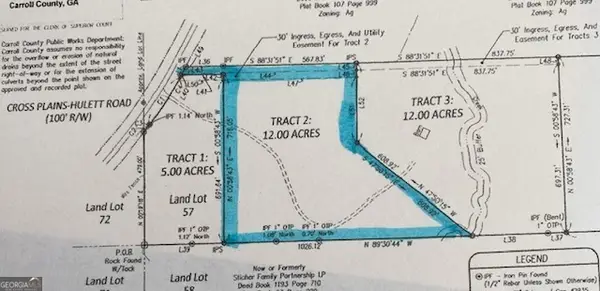 0 Cross Plains Hulett Road, Carrollton, GA 30116