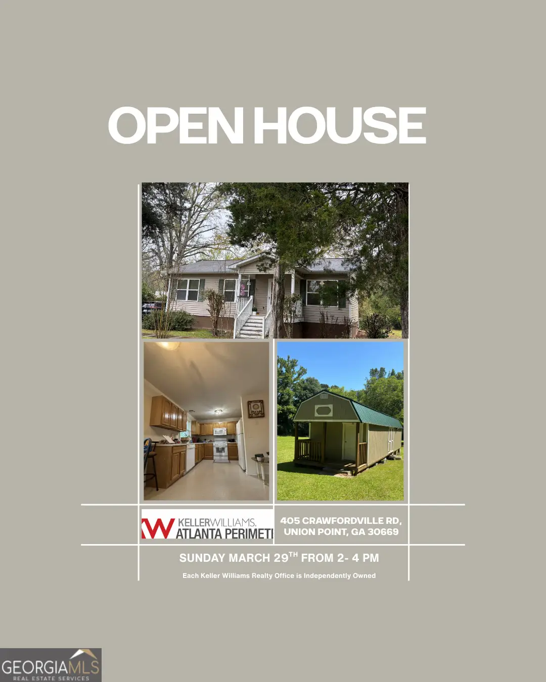 405 Crawfordville Road, Union Point, GA 30669 - #1