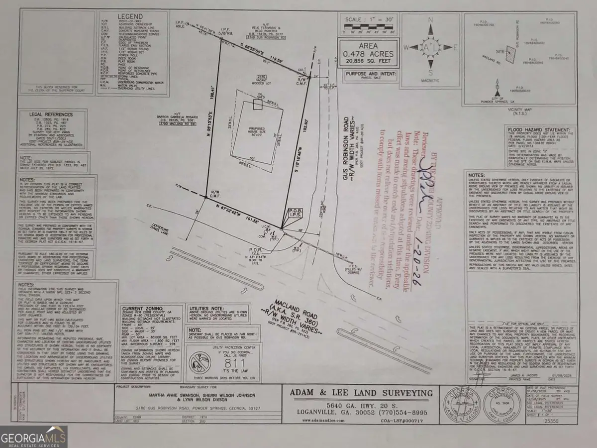 2180 Gus Robinson Road, Powder Springs, GA 30127 - #1