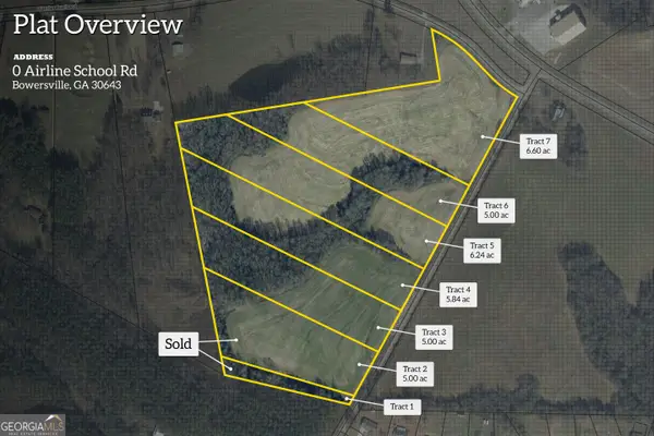 0 Airline School Road #TRACT 7, Bowersville, GA 30516