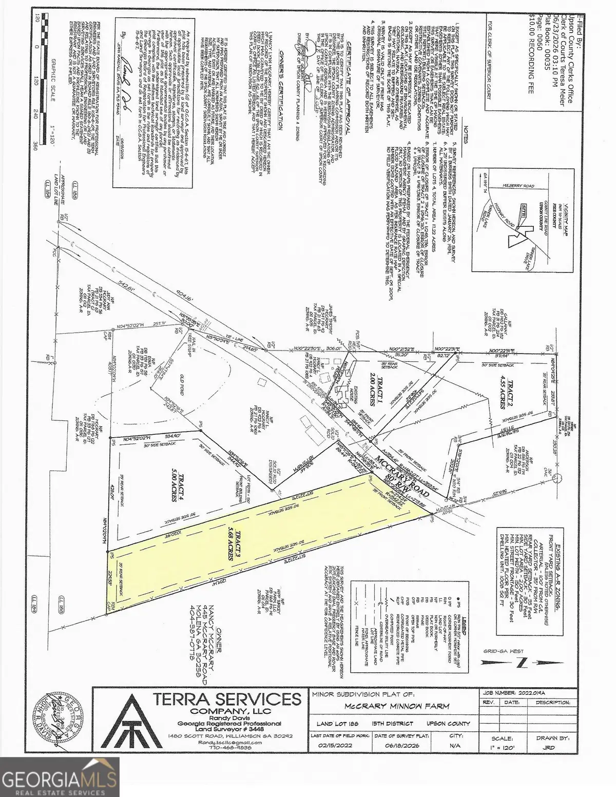 0 Mccrary Road - Tract 3, Molena, GA 30258 - #1