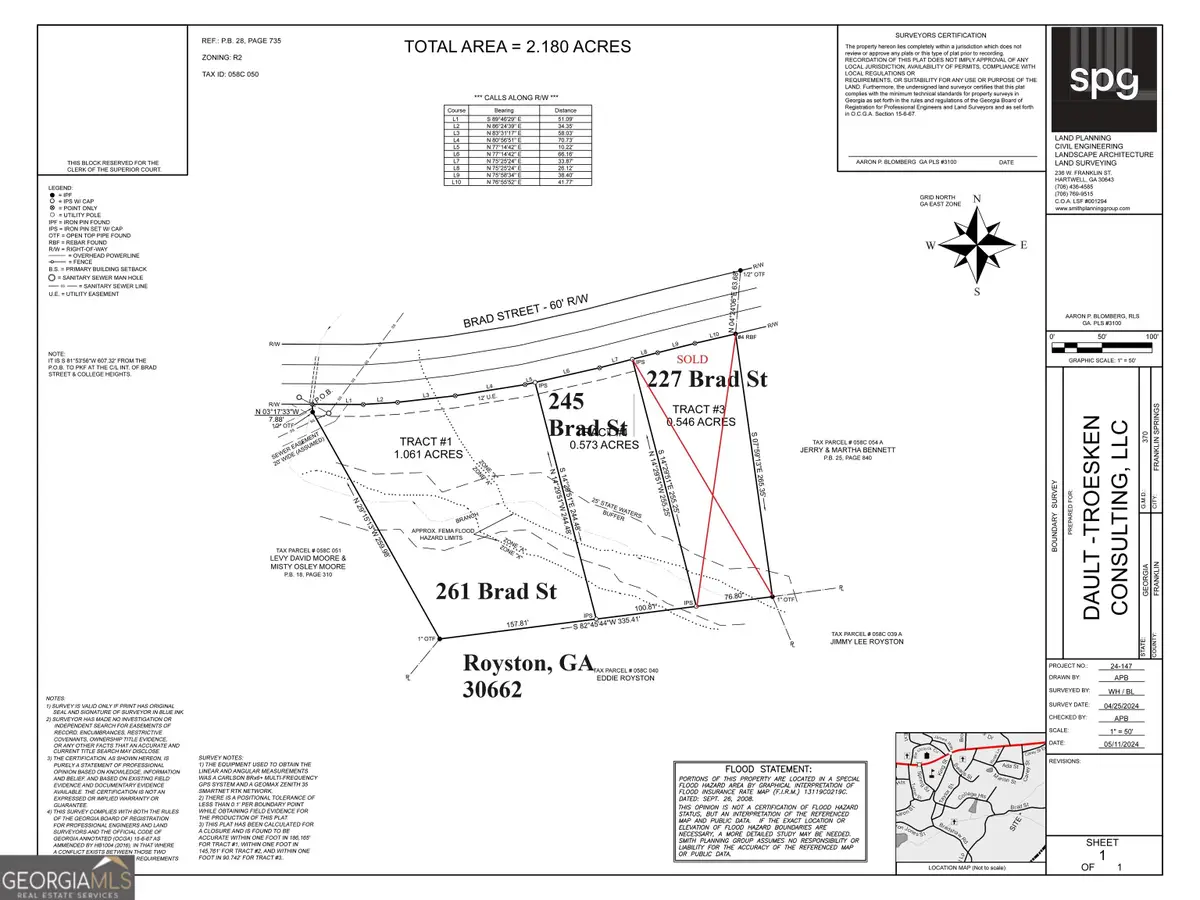 245 Brad St, Royston, GA 30662 - #1