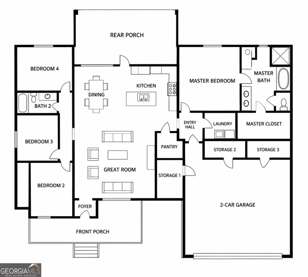 276 Bishop Road, Meansville, GA 30256 - #1
