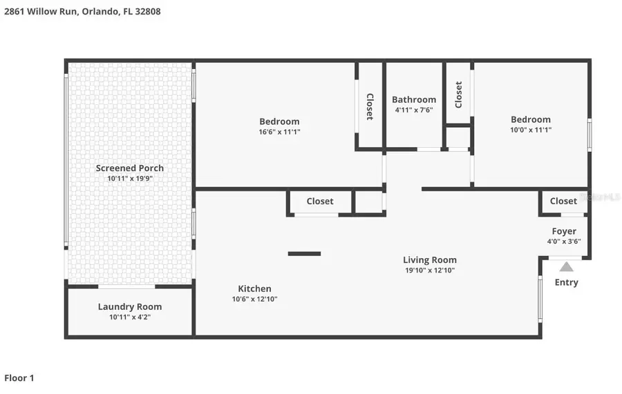 2861 Willow Run, Orlando, FL 32808 - #2