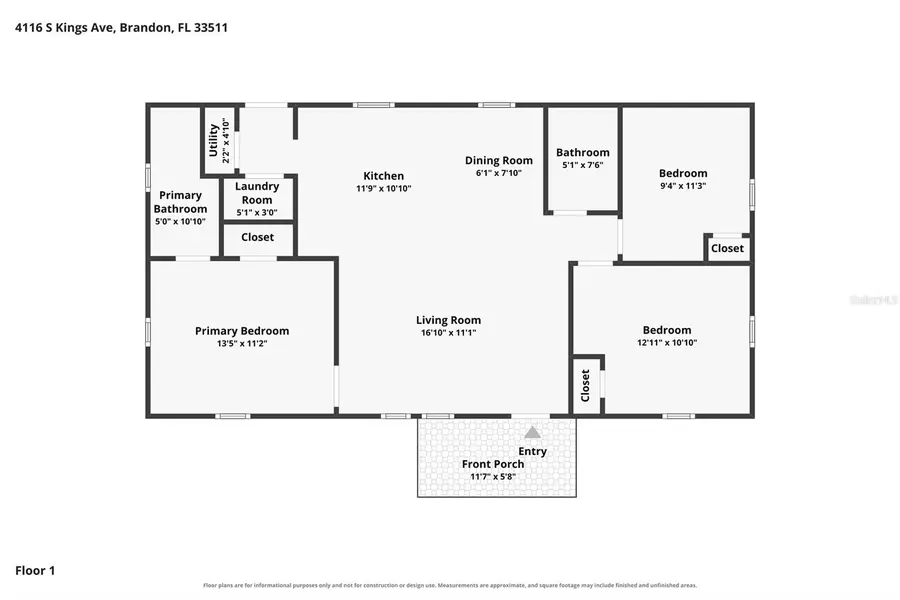 4116 S Kings Avenue, Brandon, FL 33511 - #3