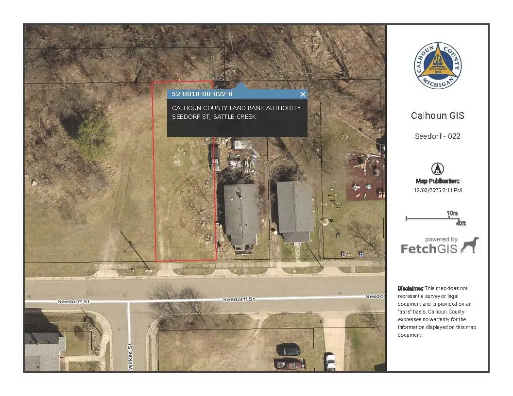 V/L Seedorf Street #022, Battle Creek, MI 49037 - Image #1