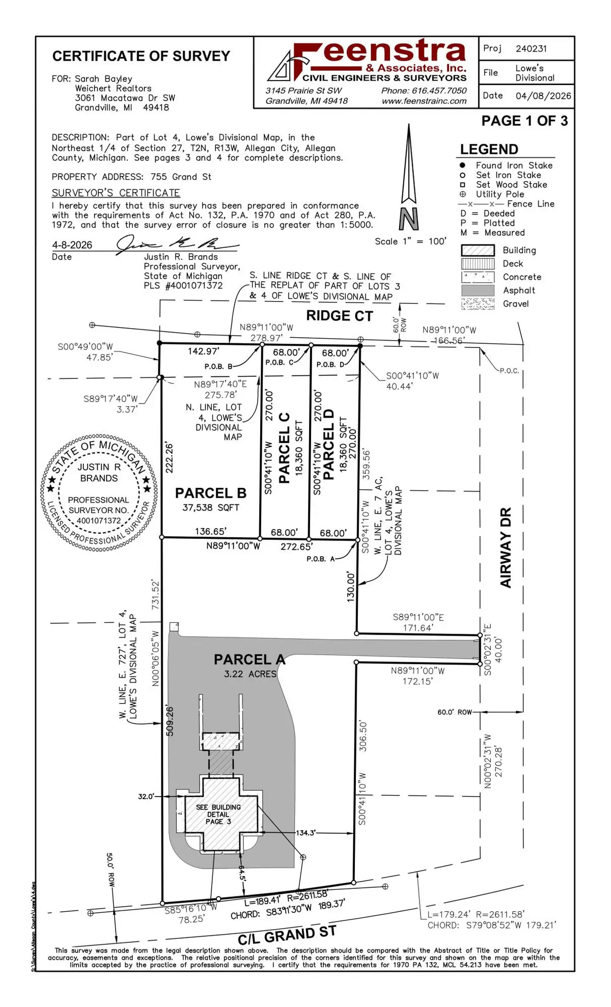VL Lot D Ridge Court, Allegan, MI 49010 - #1