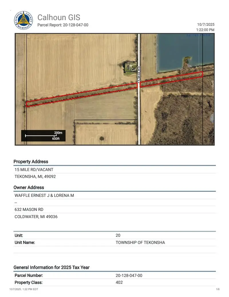 15 Mile Road, Tekonsha, MI 49092 - #1