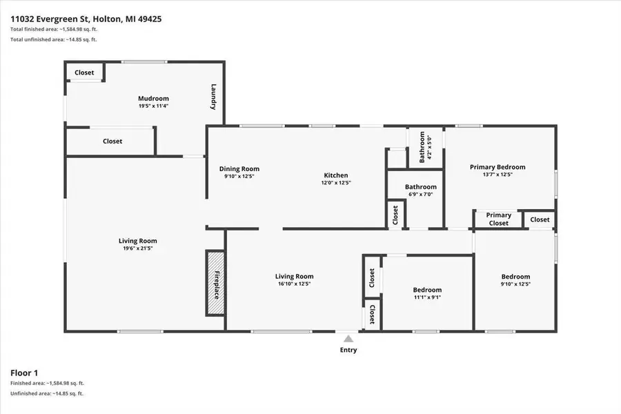 11032 Evergreen Street, Holton, MI 49425 - #2