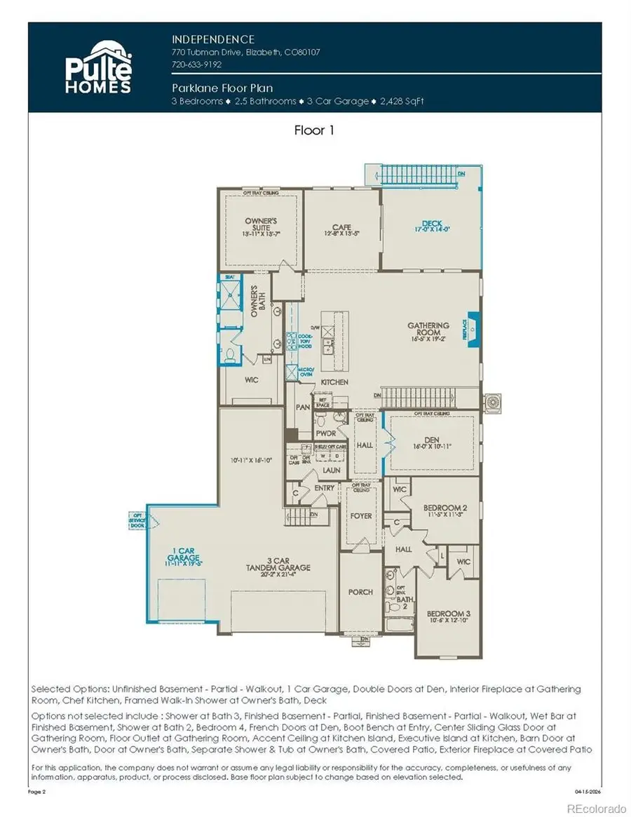 713 Pershing Point, Elizabeth, CO 80107 - #3