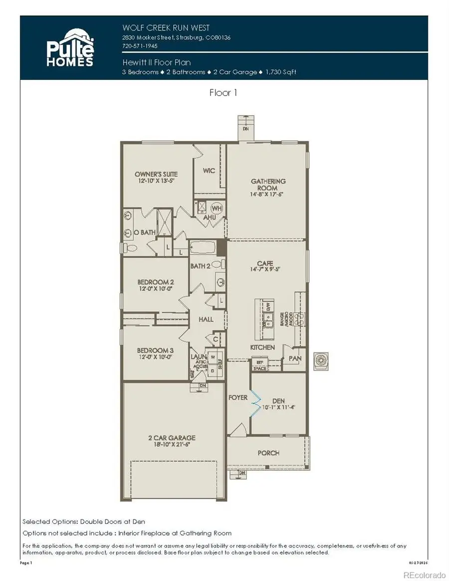 2742 Mosker Street, Strasburg, CO 80136 - #2