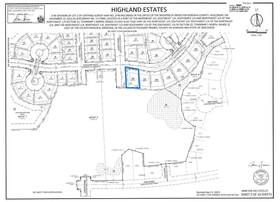 Lt 108 Highland Place, Pleasant Prairie, WI 53158 - #3