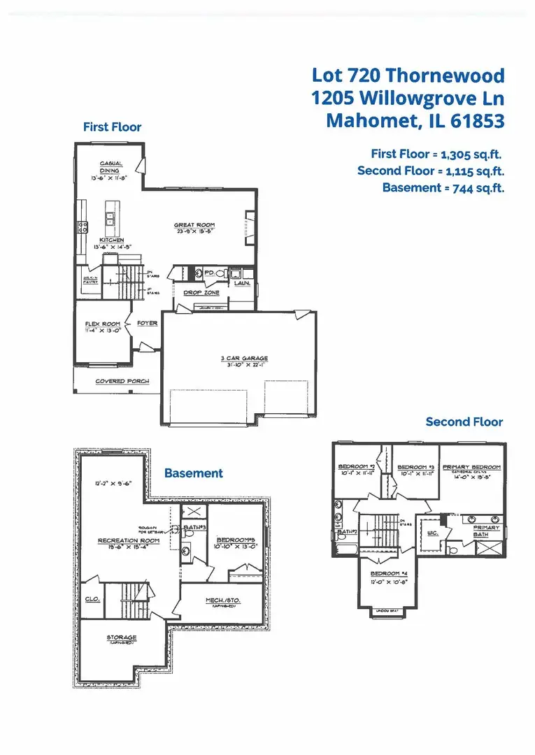1205 Willowgrove Lane, Mahomet, IL 61853 - #2