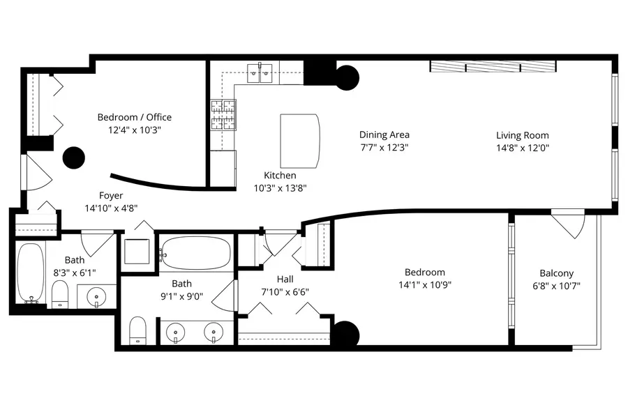 720 N Larrabee Street #1206, Chicago, IL 60654 - #3