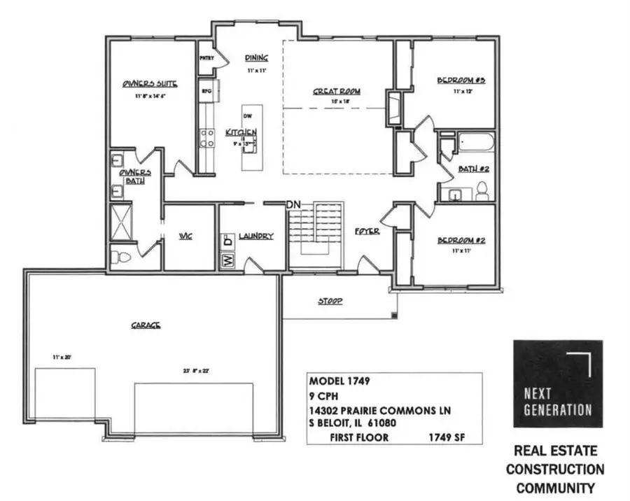 14302 Prairie Commons Lane, South Beloit, IL 61080 - #3