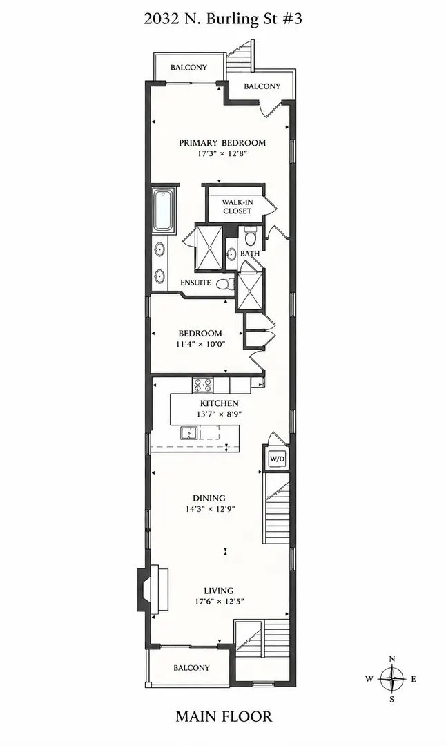 2032 N Burling Street #3, Chicago, IL 60614 - #3