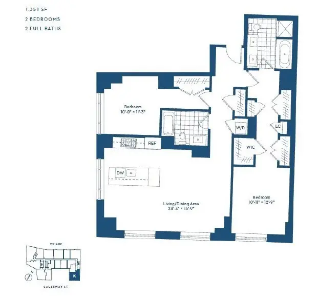 100 Lovejoy Wharf #10K, Boston, MA 02114 - Image #2