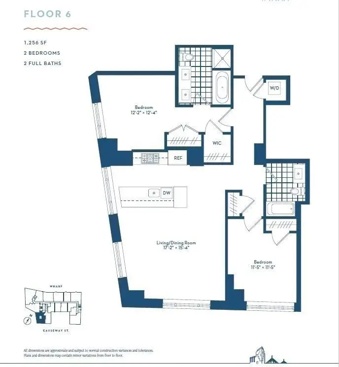 100 Lovejoy Wharf #6 B, Boston, MA 02114 - #2