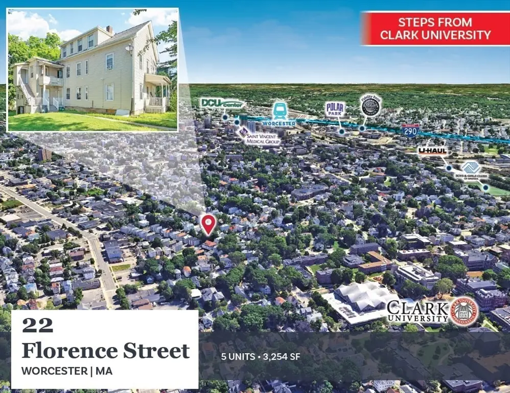 22 Florence St, Worcester, MA 01610 - #1