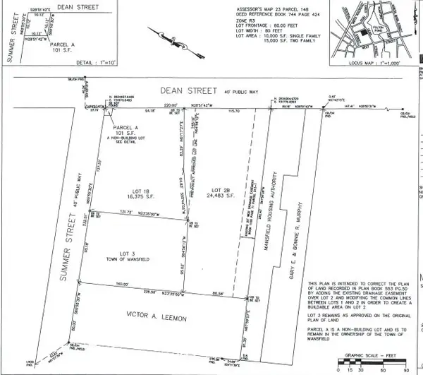Lot 1B Dean St, Mansfield, MA 02048