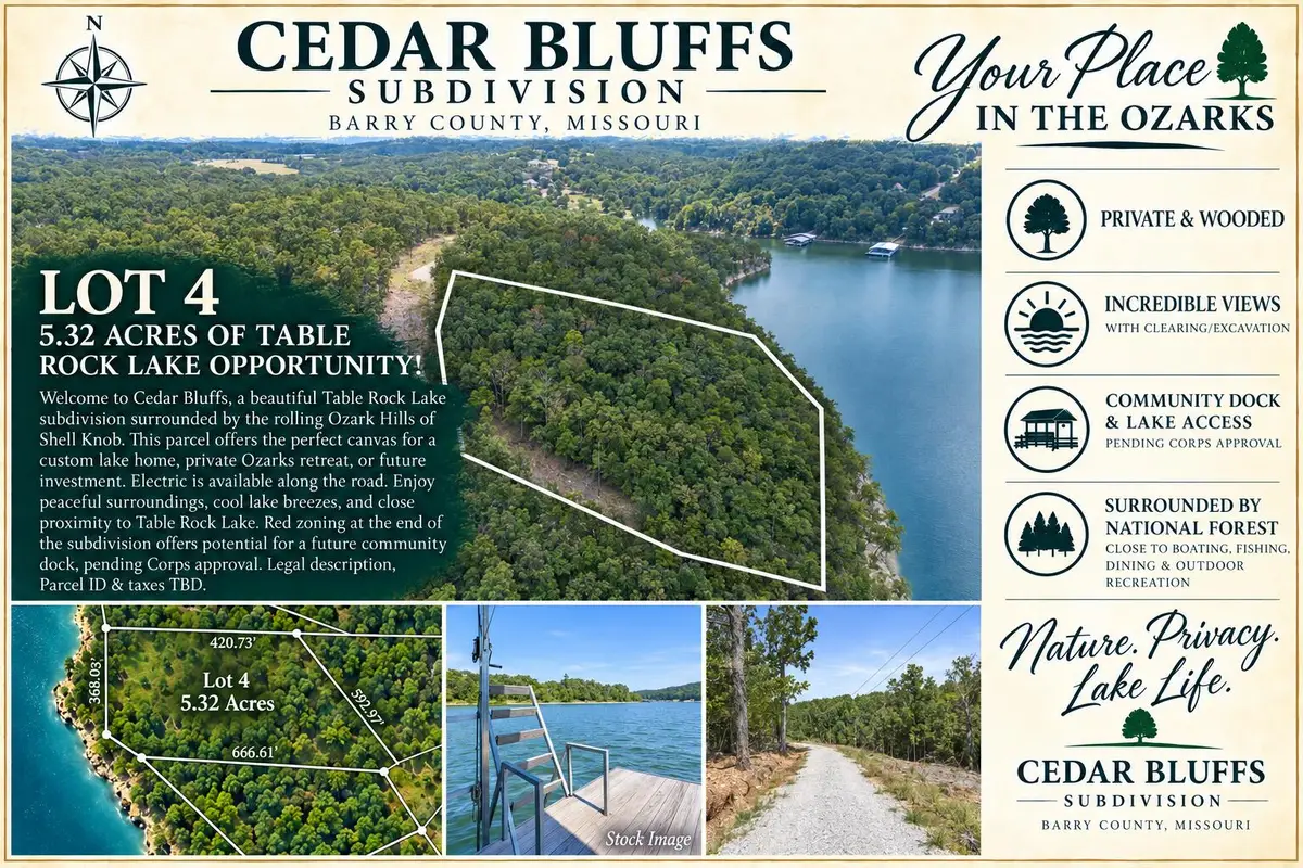 Lot 4 Cedar Bluff Lane, Shell Knob, MO 65747 - #1