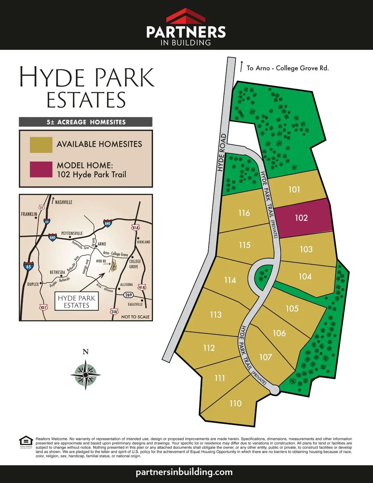 104 Hyde Park Trail, College Grove, TN 37046 - #1