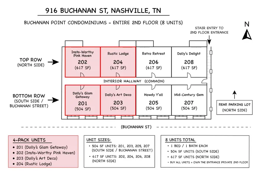 916 Buchanan St #201, 202, 203, 204, Nashville, TN 37208 - #3