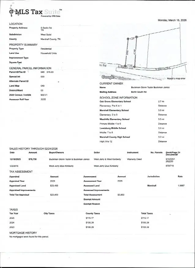 1950 South Berlin Road, Lewisburg, TN 37091 - #1
