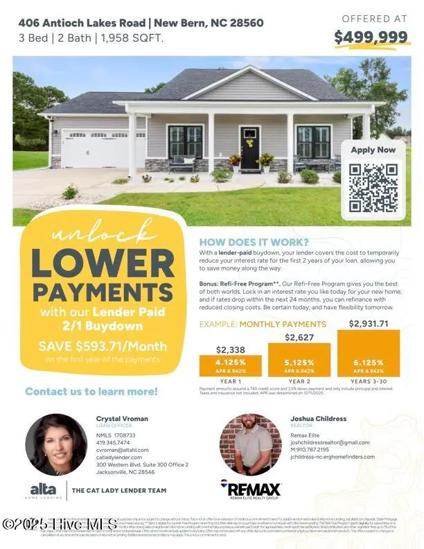 406 Antioch Lakes Road, New Bern, NC 28560 - #2