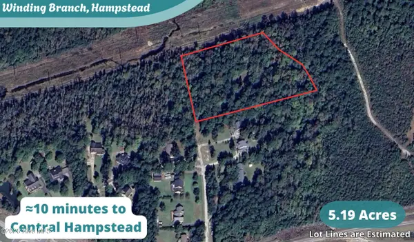 5.19 Acres Winding Branch Road, Hampstead, NC 28443