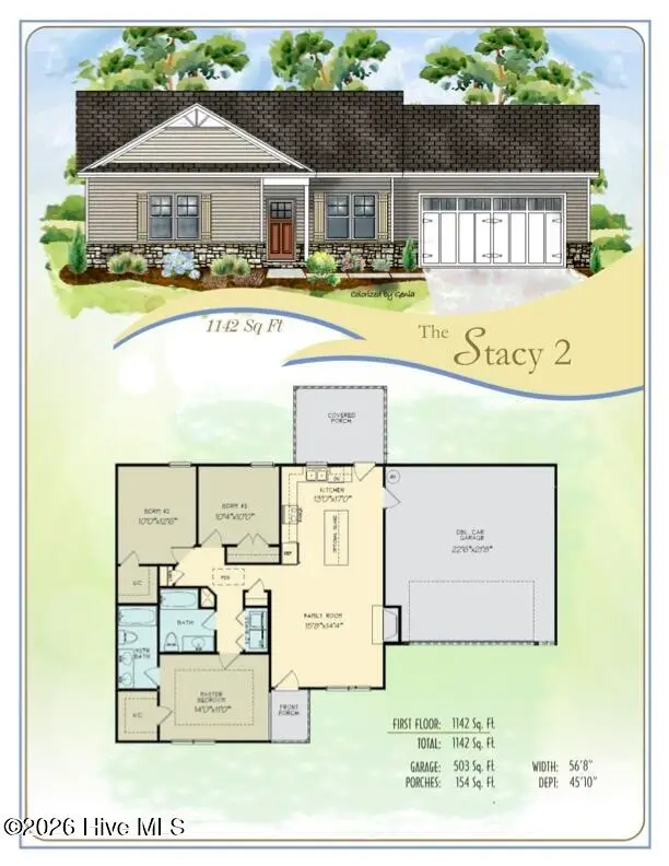 197 Pendergrass Drive, Princeton, NC 27569 - #2