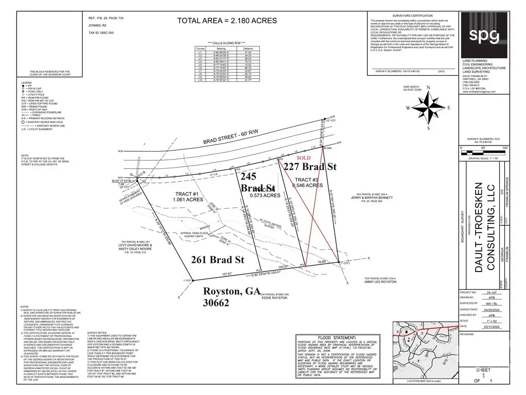 261 Brad St, Royston, GA 30662 - #1