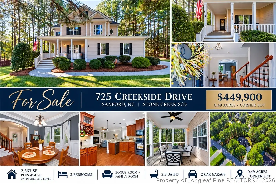 725 Creekside Drive, Sanford, NC 27330 - #1