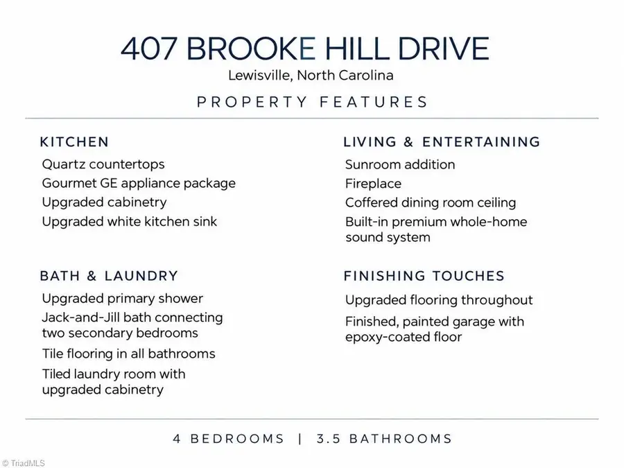 407 Brooke Hill Drive, Lewisville, NC 27023 - #2