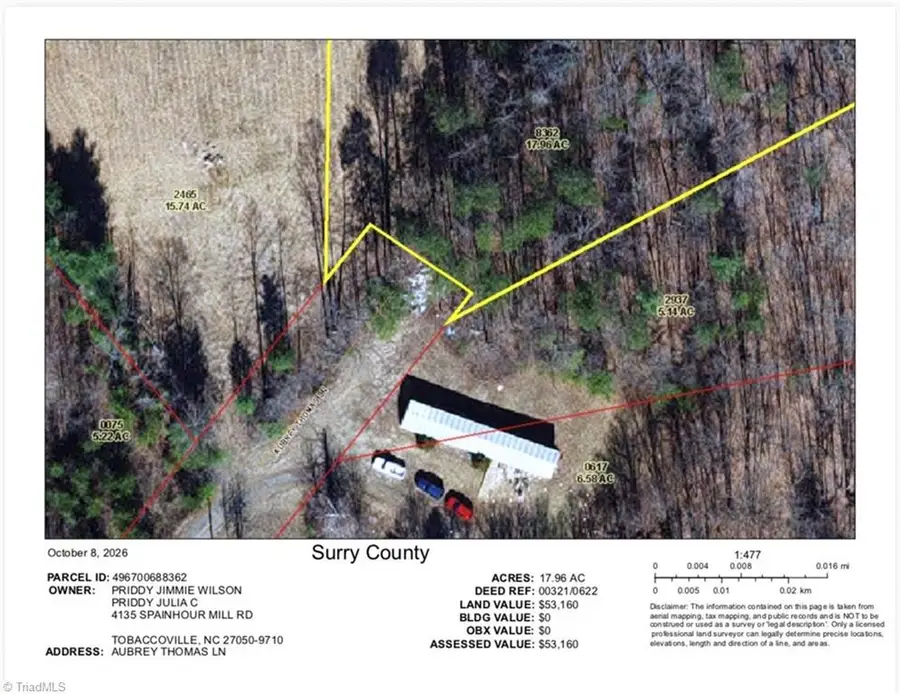 17.96 Acres Aubrey Thomas Lane, Dobson, NC 27017 - #2