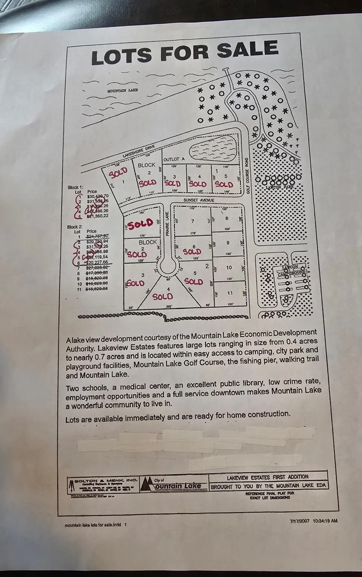 Blk 2 Lot 11 Sunset Avenue-prairie Lane, Mountain Lake, MN 56159 - Image #1