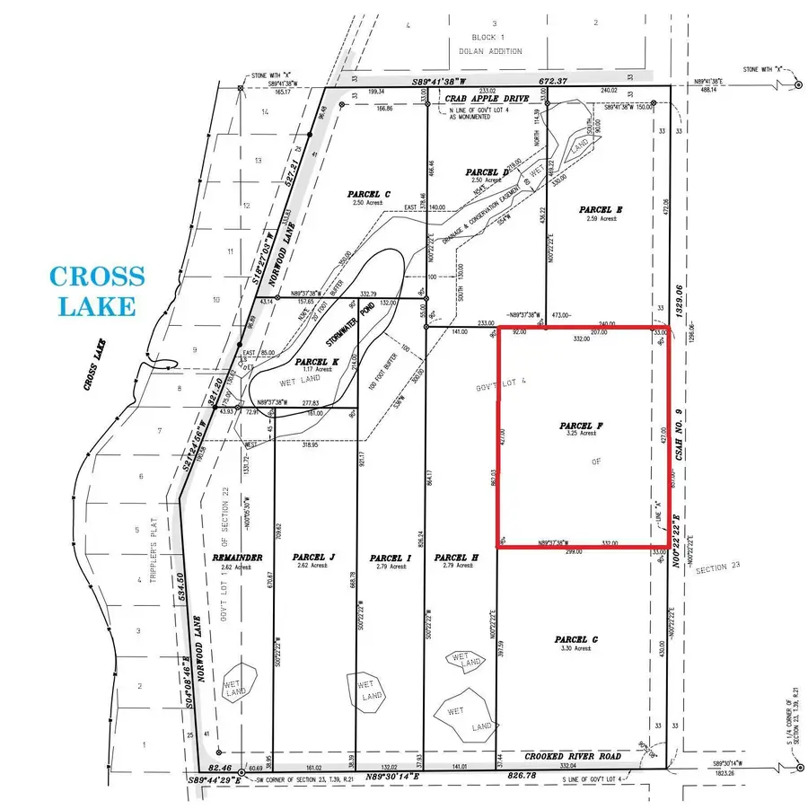 X Cross Lake Road Lot F, Pine City, MN 55063 - #3