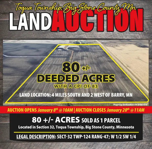 Toqua Township, Barry, MN 56210