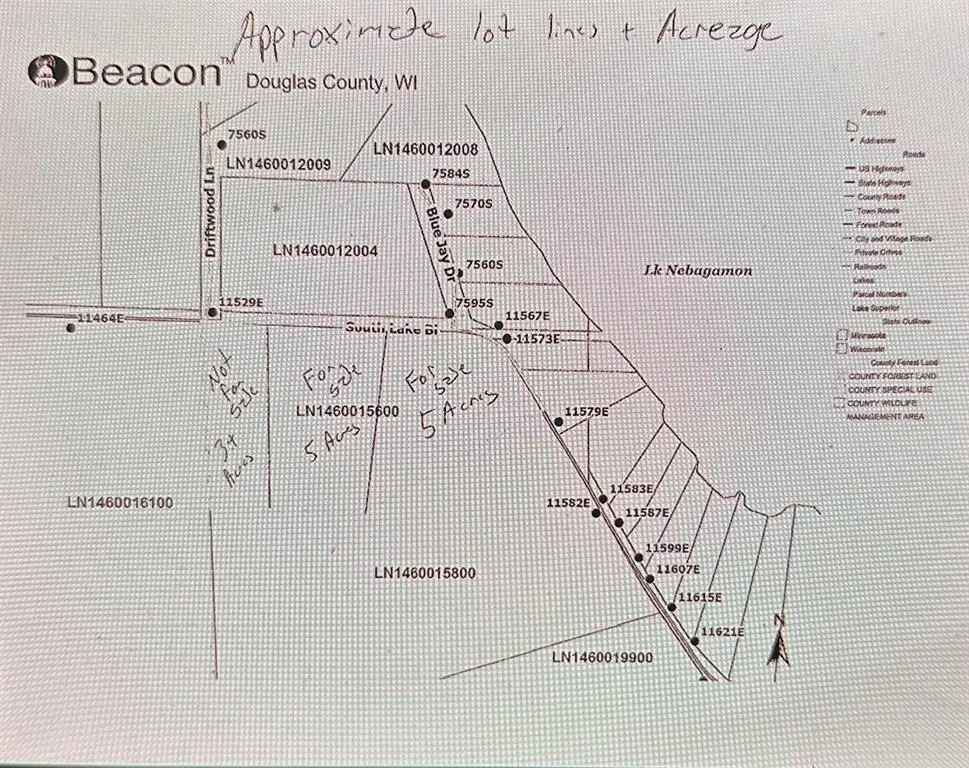 11580 E South Lake Blvd Lot 2 (5 Acres), Lake Nebagamon, WI 54849 - #1