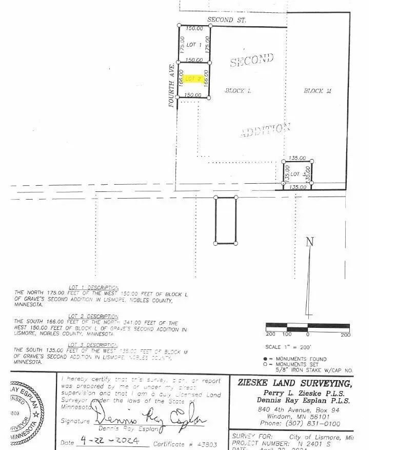 TBD 4th St., Lismore, MN 56155 - #1