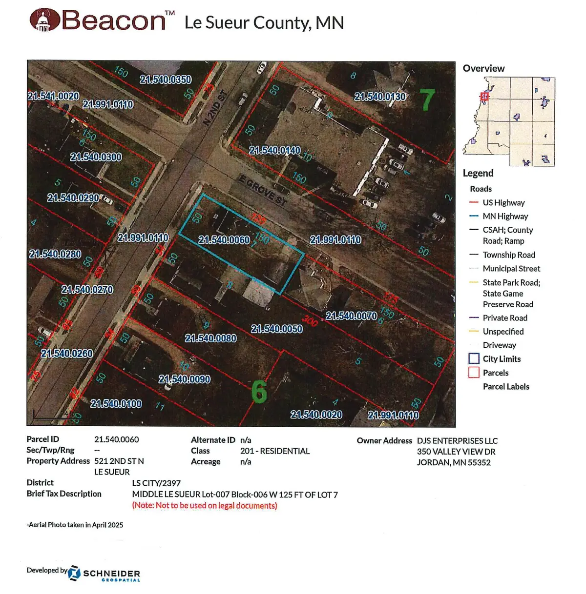 521 N 2nd Street, Le Sueur, MN 56058 - #1