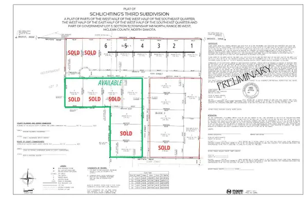Schlichting's 3rd Subdivision, B1 L1, Garrison, ND 58540